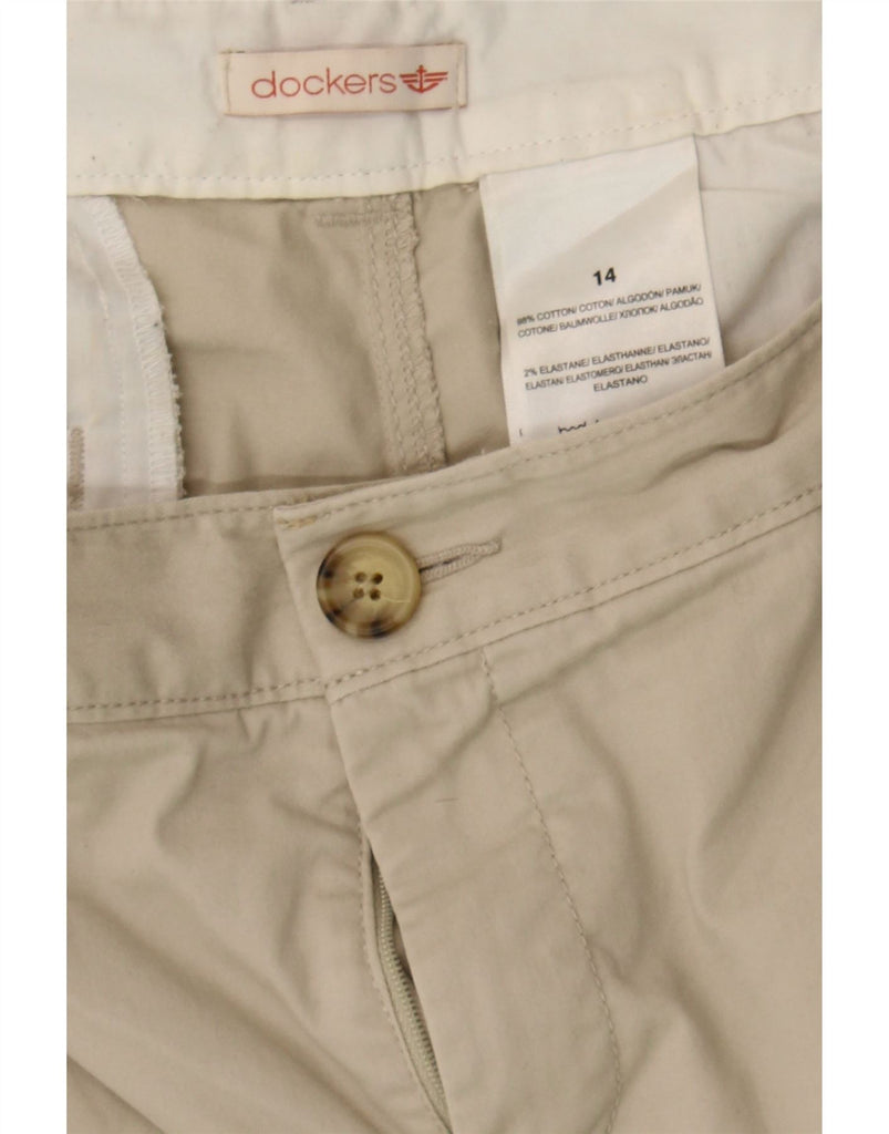 DOCKERS Womens Chino Shorts US 14 XL W38 Beige Cotton Vintage Dockers and Second-Hand Dockers from Messina Hembry 