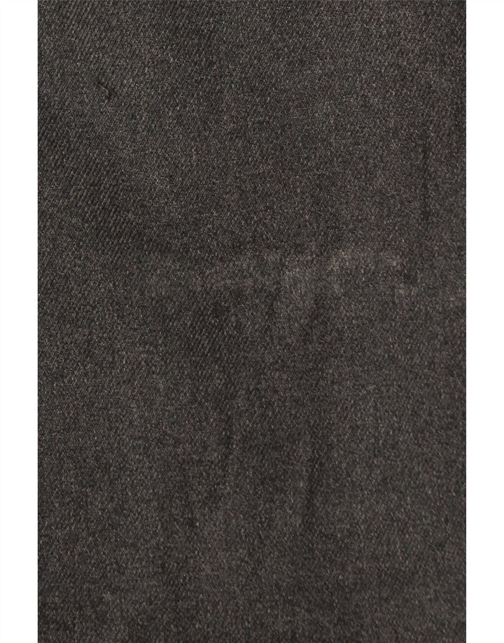 Marks & Spencer Mens Regular Fit Casual Trousers W34 L29 Grey Polyester