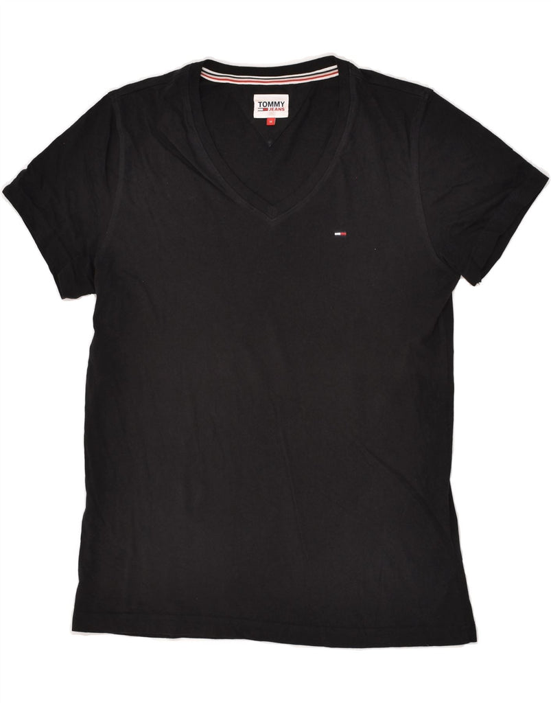 TOMMY HILFIGER Mens T-Shirt Top Medium Black Cotton Vintage Tommy Hilfiger and Second-Hand Tommy Hilfiger from Messina Hembry 