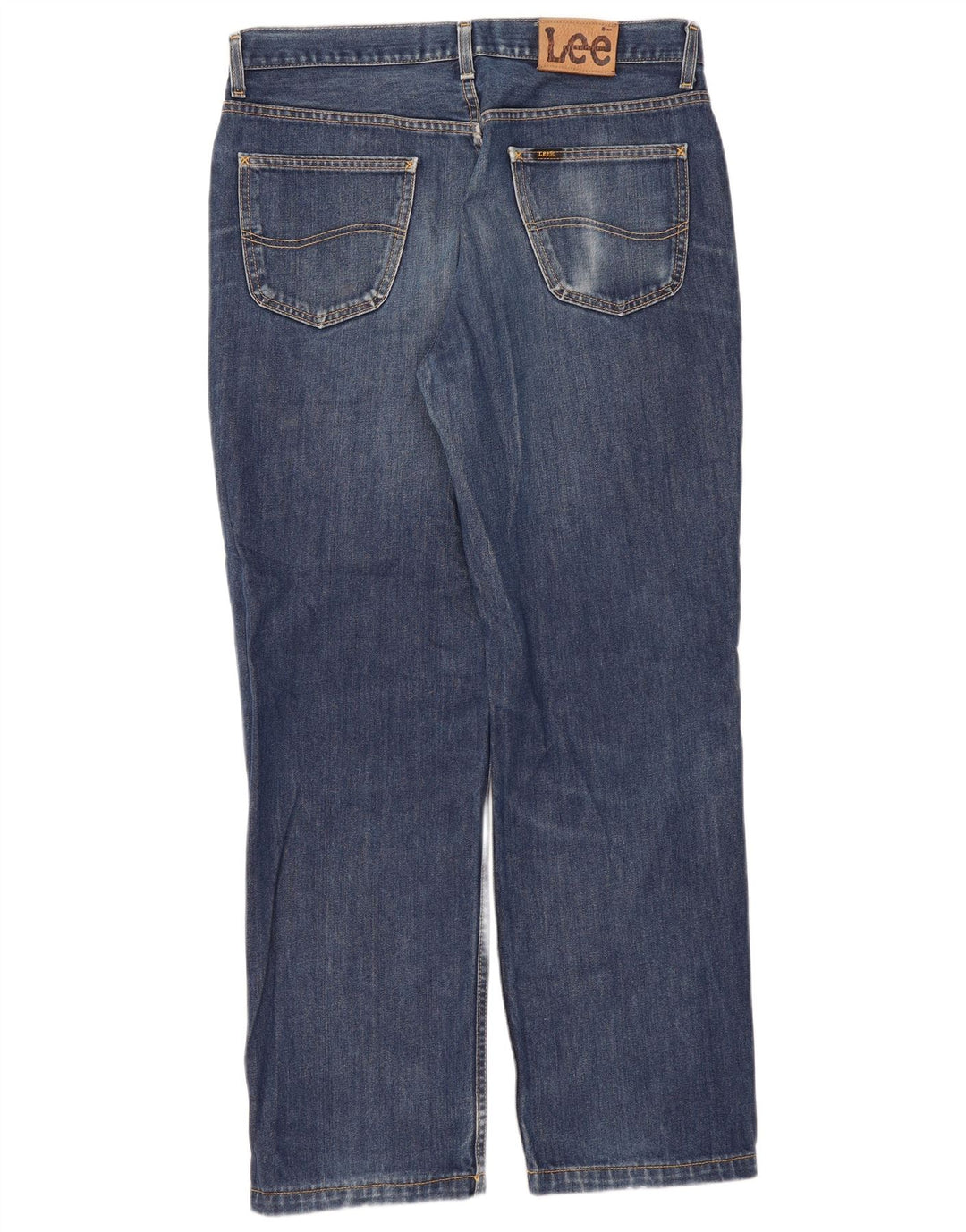 Lee Mens Chicago Straight Jeans W36 L31 Blue Cotton