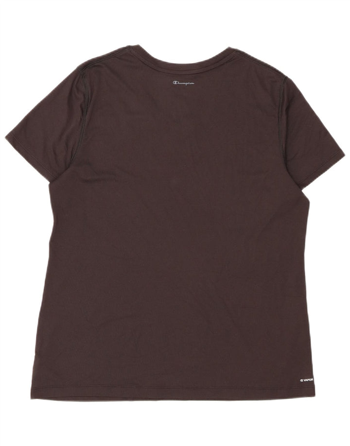 Champion Womens T-Shirt Top UK 18 XL Black Polyester
