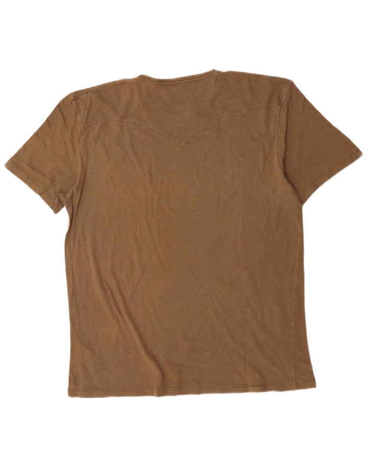 Levi's Mens Graphic T-Shirt Top XL Brown Cotton