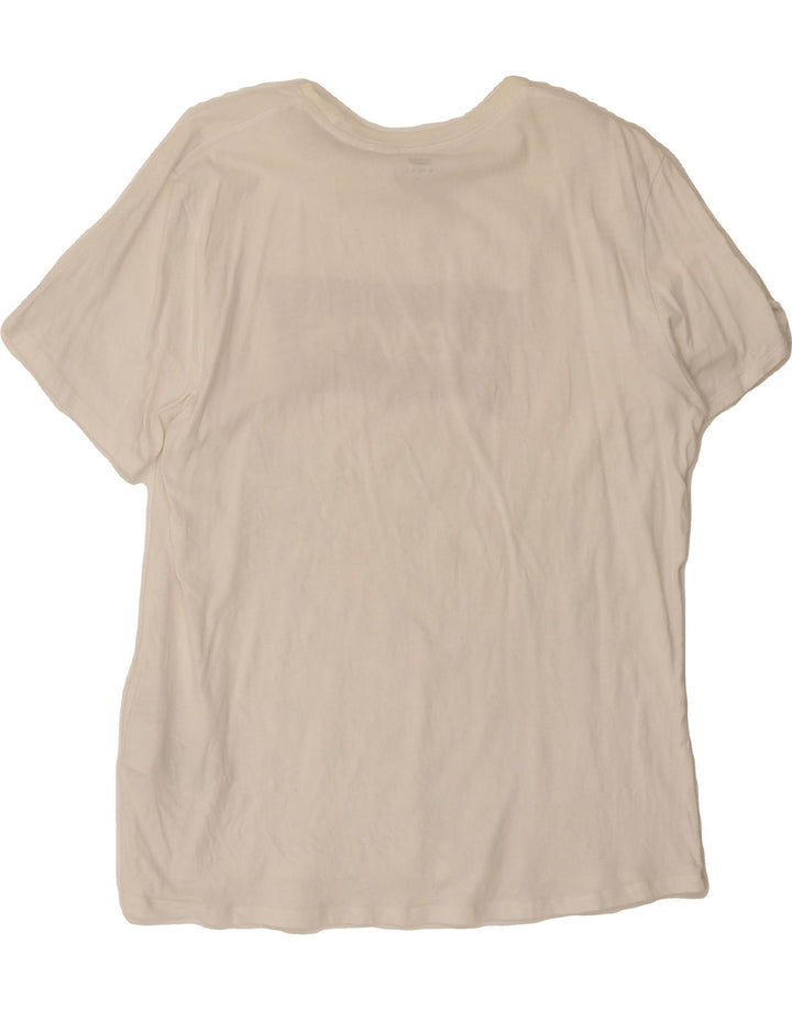 LEVI'S Mens Graphic T-Shirt Top XL White Cotton Vintage Levi's and Second-Hand Levi's from Messina Hembry 