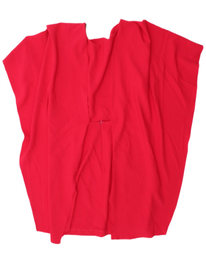 Zara Womens Batwing Tunic Top UK 12 Medium Pink Polyester