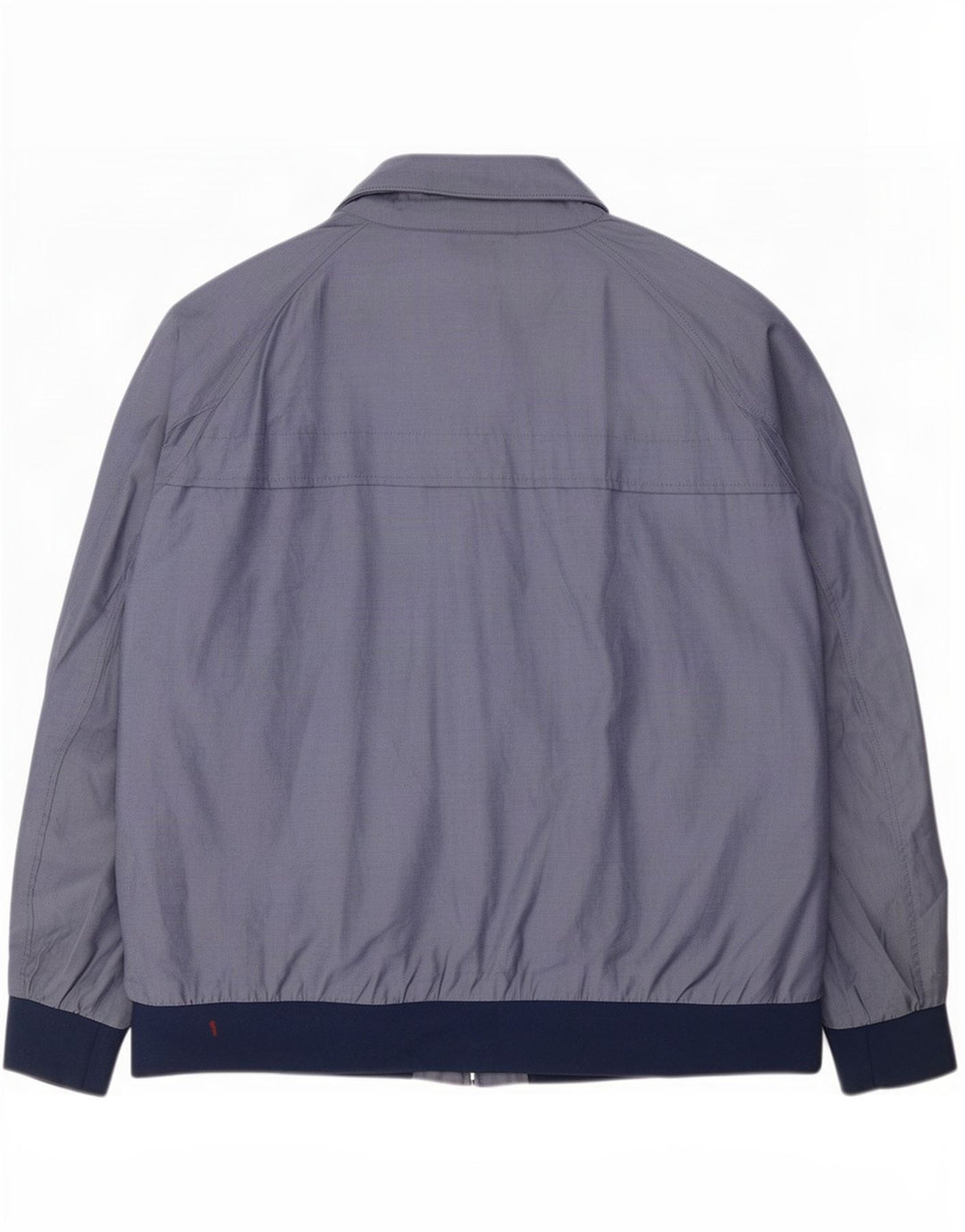Marks & Spencer Mens Bomber Jacket UK 46 3XL Blue Colourblock Cotton