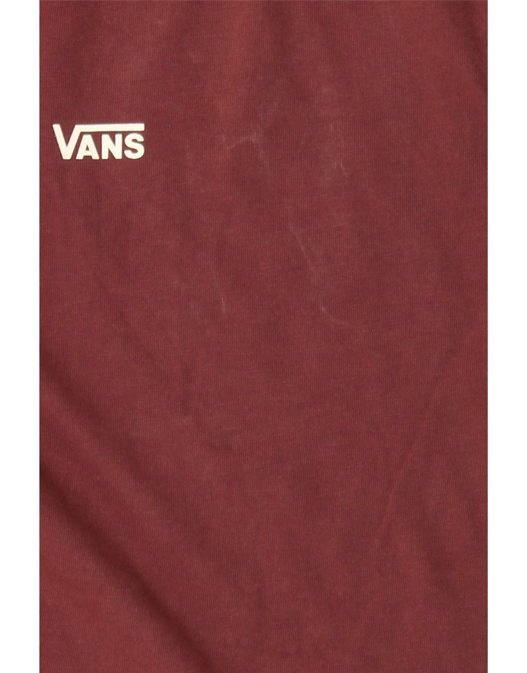 VANS Mens Classic Fit T-Shirt Top Medium Burgundy Cotton Vintage Vans and Second-Hand Vans from Messina Hembry 