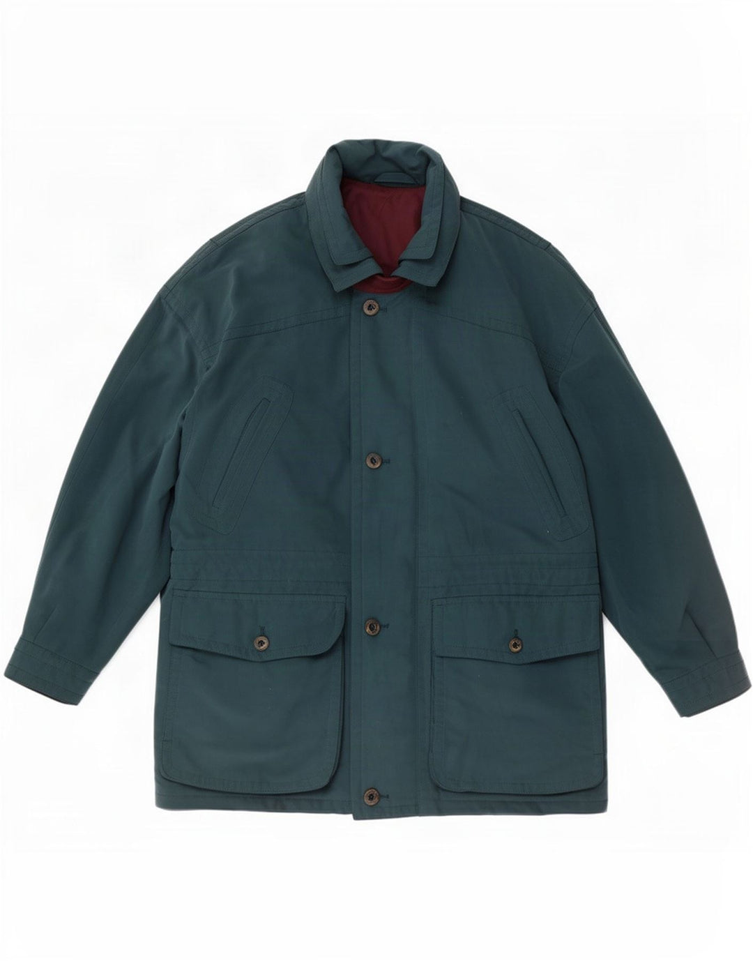 Bongardi Mens Loose Fit Utility Jacket EU 46 Small Blue Polyester