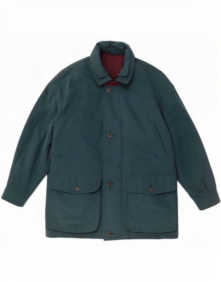 Bongardi Mens Loose Fit Utility Jacket EU 46 Small Blue Polyester