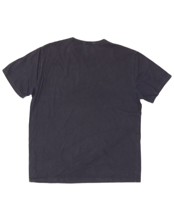 Sun68 Mens T-Shirt Top 2XL Navy Blue Cotton