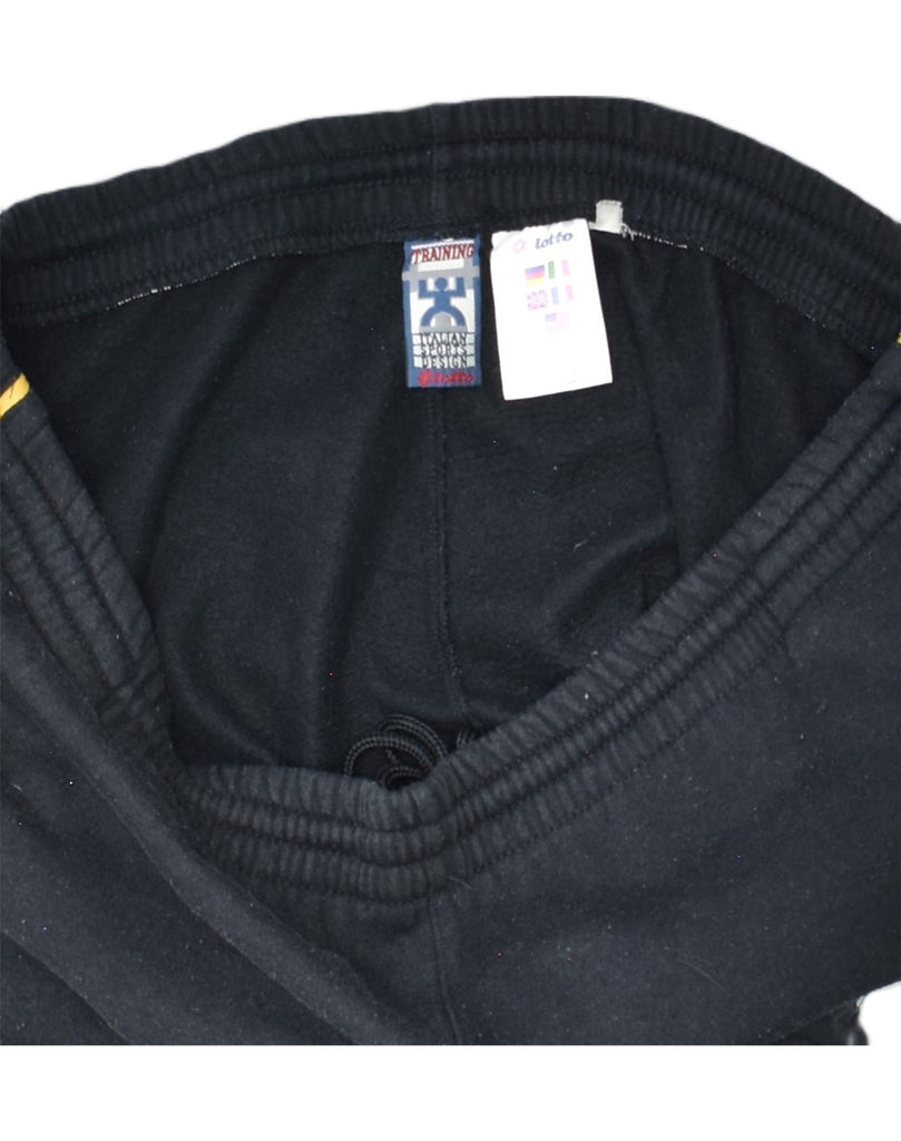 LOTTO Mens Tracksuit Trousers UK 40/42 Medium Navy Blue Cotton | Vintage | Thrift | Second-Hand | Used Clothing | Messina Hembry 