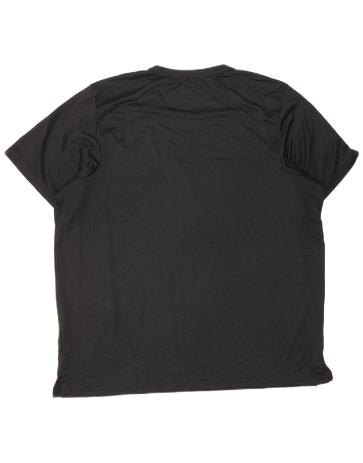 NIKE Mens Dri Fit T-Shirt Top XL Black Polyester