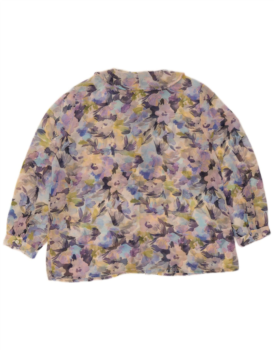 French Connection Womens See Through Shirt Blouse UK 10 Small Multicoloured