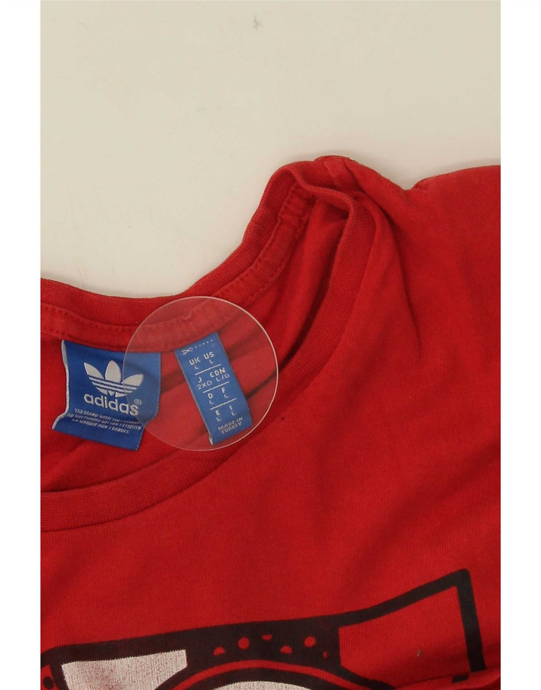 Adidas Mens Graphic T-Shirt Top Large Red