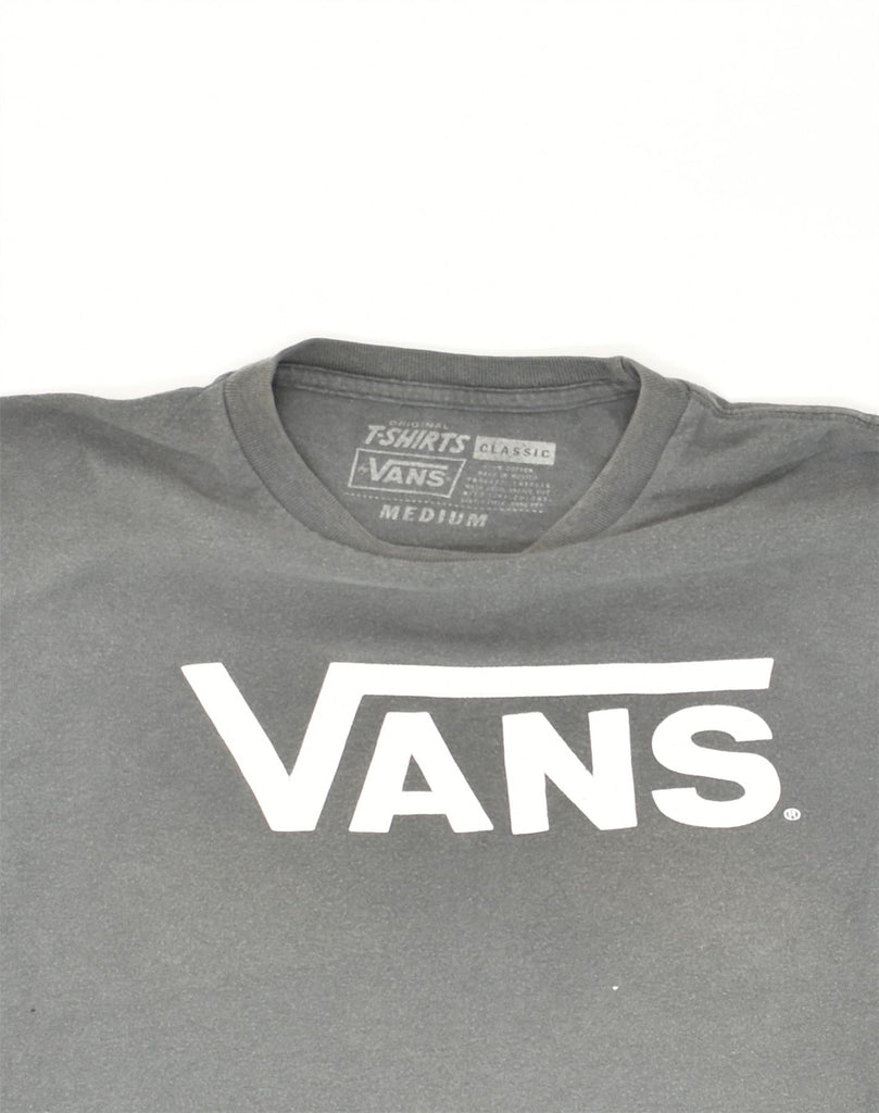 VANS Mens Classic Graphic T-Shirt Top Medium Grey Cotton | Vintage Vans | Thrift | Second-Hand Vans | Used Clothing | Messina Hembry 