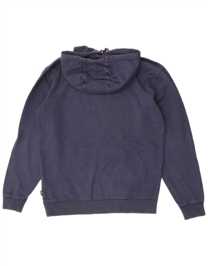 Vans Mens Graphic Hoodie Jumper Small Navy Blue Cotton