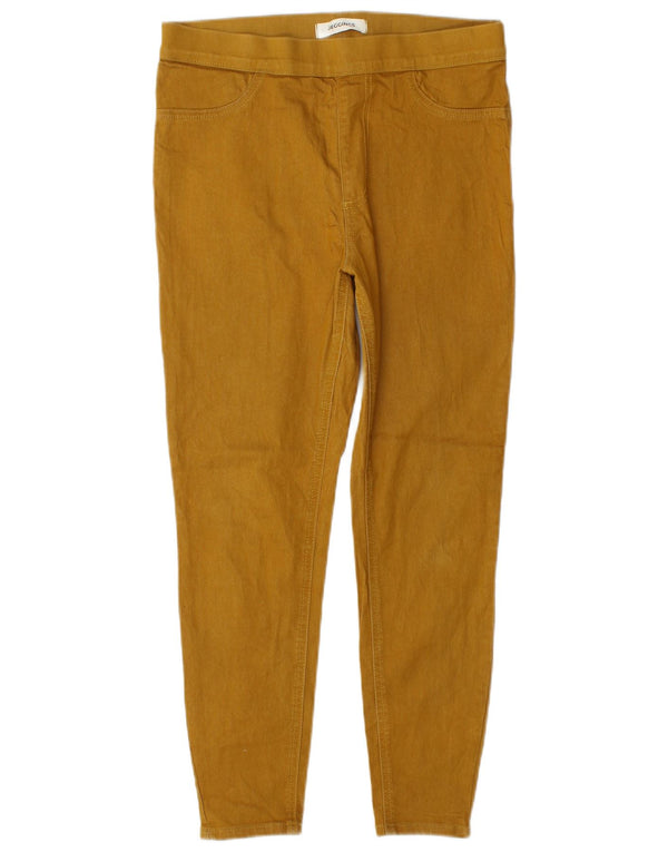 Marks & Spencer Womens Jegging Jeans UK 12 Medium W30 L27 Yellow Cotton