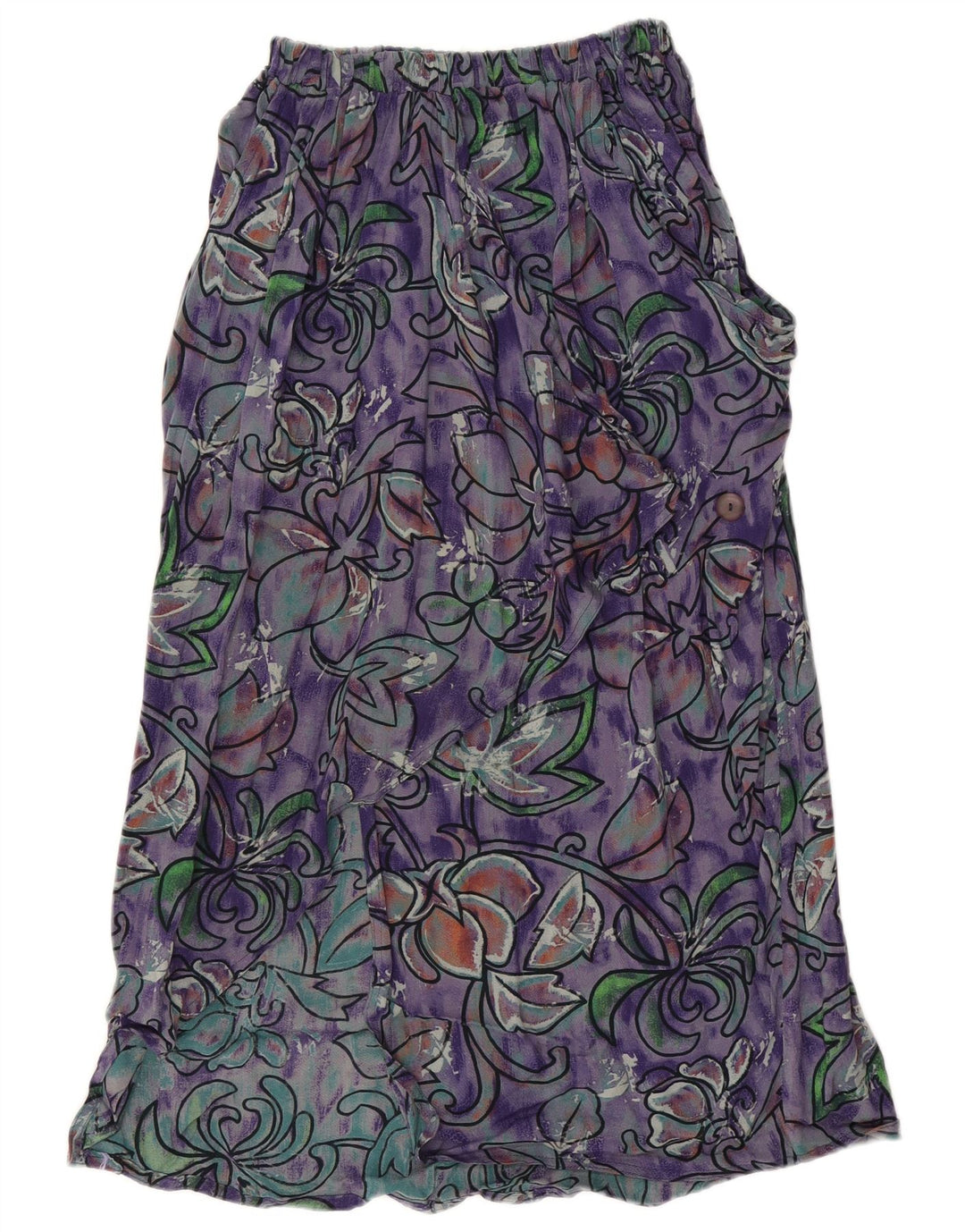 STEFANEL Womens Midi Skirt UK 12 Medium W30  Multicoloured Floral Viscose