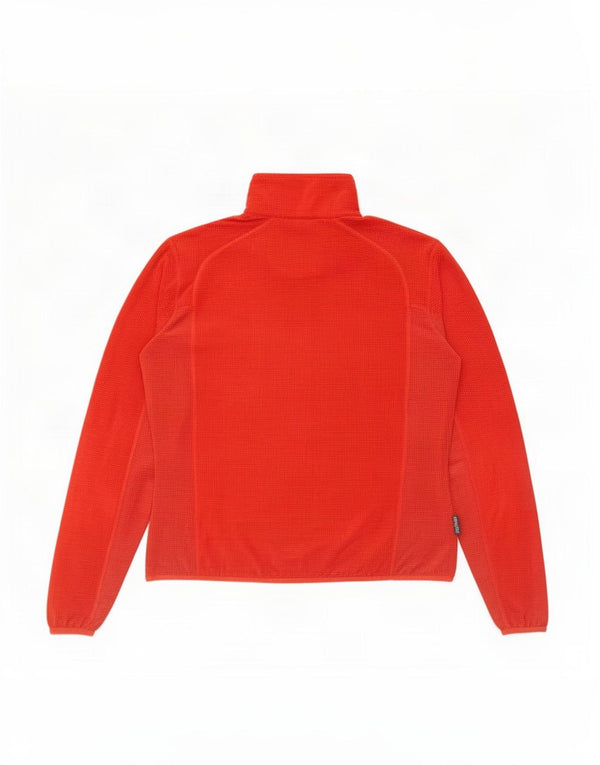 SALEWA Mens Zip Neck Fleece Jumper Large Red