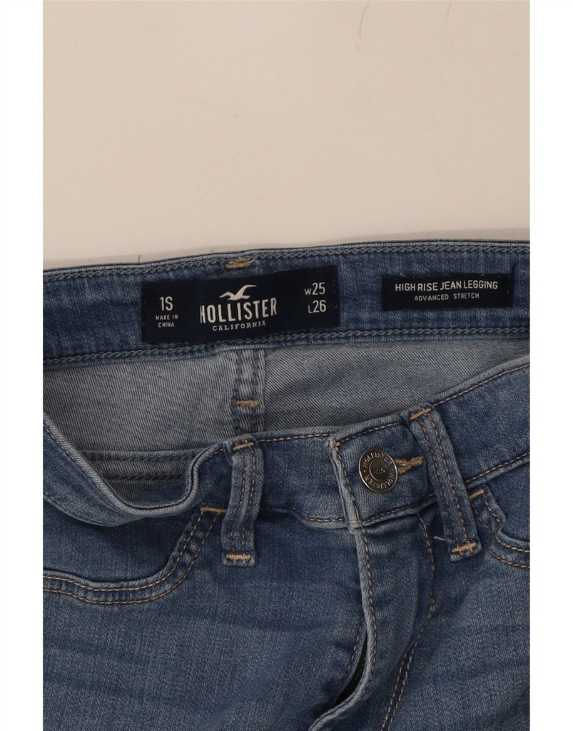 HOLLISTER Womens Distressed High Rise Jegging Jeans US 1 XS W25 L26 Blue Vintage Hollister and Second-Hand Hollister from Messina Hembry 