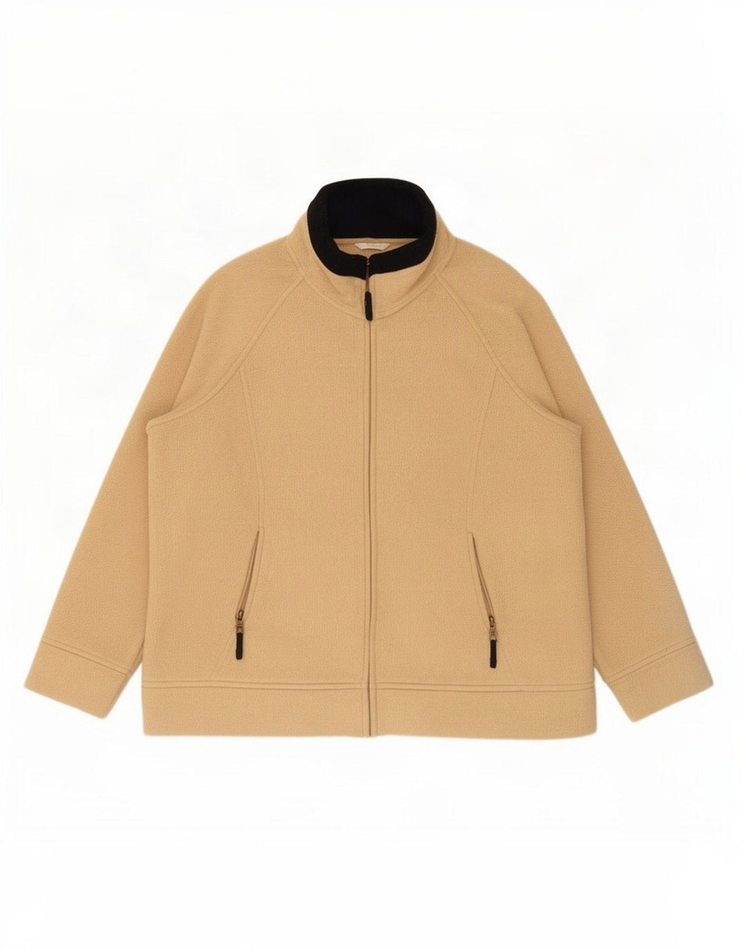 Marks & Spencer Womens Fleece Jacket UK 20 2XL Beige Polyester