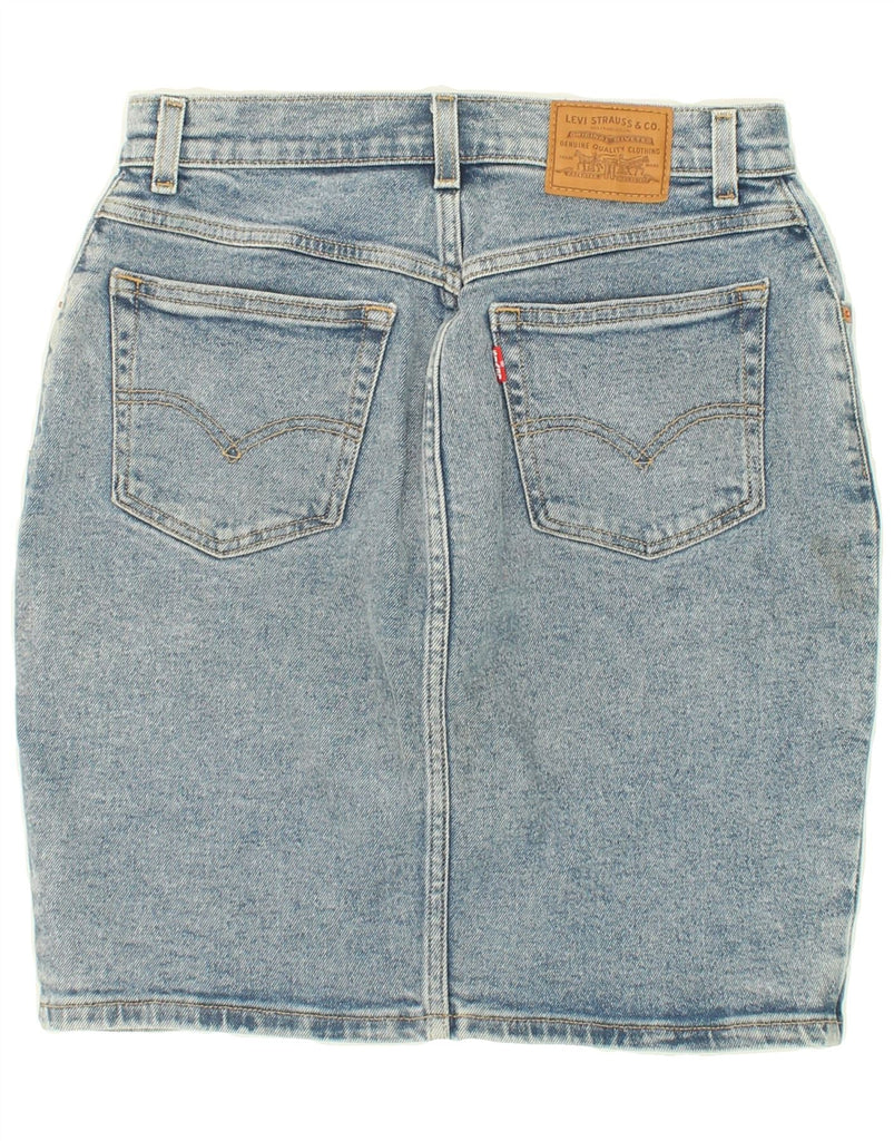 LEVI'S Womens Denim Skirt W27 Small Blue Cotton Vintage Levi's and Second-Hand Levi's from Messina Hembry 