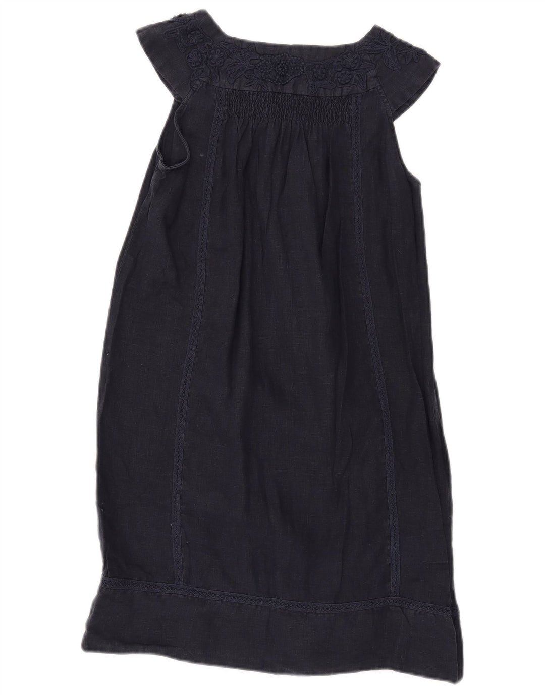 Zara Womens Sleeveless A-Line Dress UK 12 Medium Navy Blue