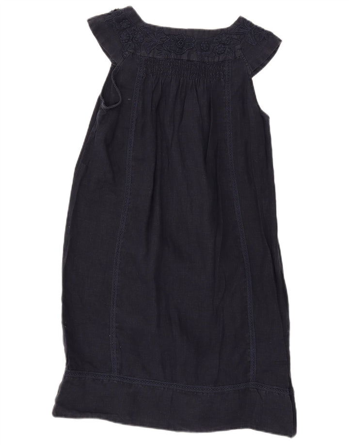 Zara Womens Sleeveless A-Line Dress UK 12 Medium Navy Blue