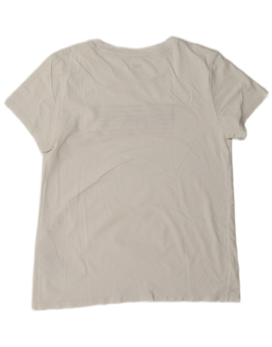 Levi's Womens Graphic T-Shirt Top UK 14 Medium White Cotton