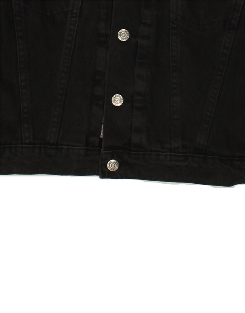 H.I.S Mens Denim Jacket UK 36 Small Black Cotton Vintage H.I.S and Second-Hand H.I.S from Messina Hembry 