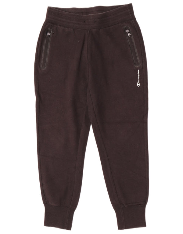 Champion Womens Tracksuit Trousers Joggers UK 8 Small Black Cotton