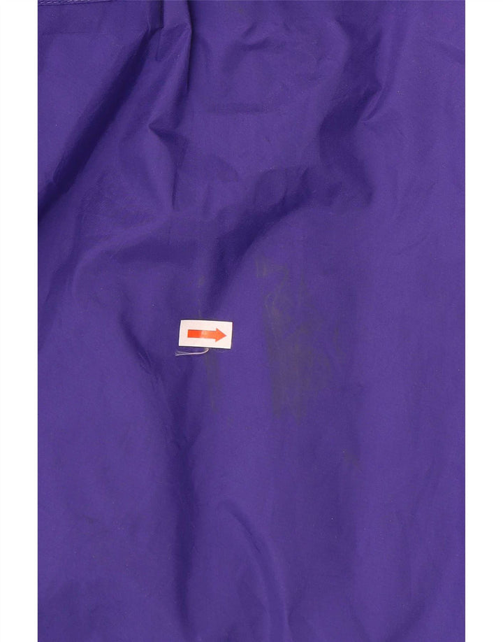 The North Face Womens Hooded Rain Jacket UK 14 Medium Purple Colourblock