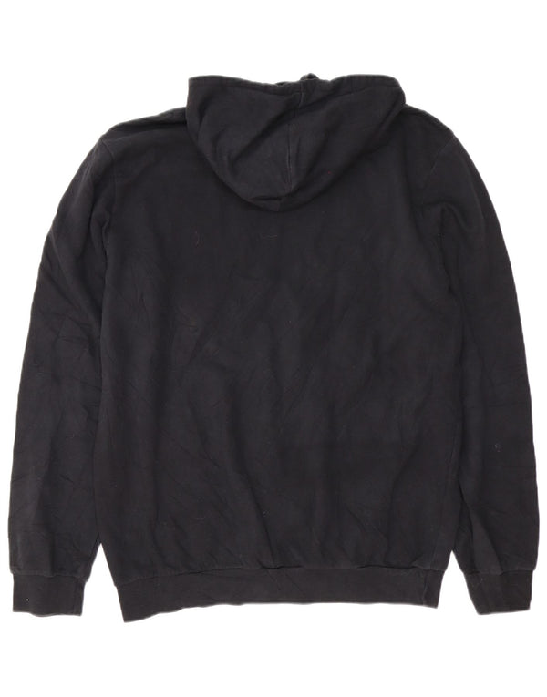 Adidas Mens Regular Fit Hoodie Jumper Large Black Cotton
