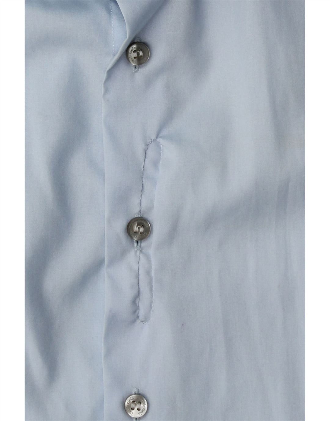 CALVIN KLEIN Mens Fitted Shirt Size 15 1/2 39 Medium Blue Cotton Vintage Calvin Klein and Second-Hand Calvin Klein from Messina Hembry 