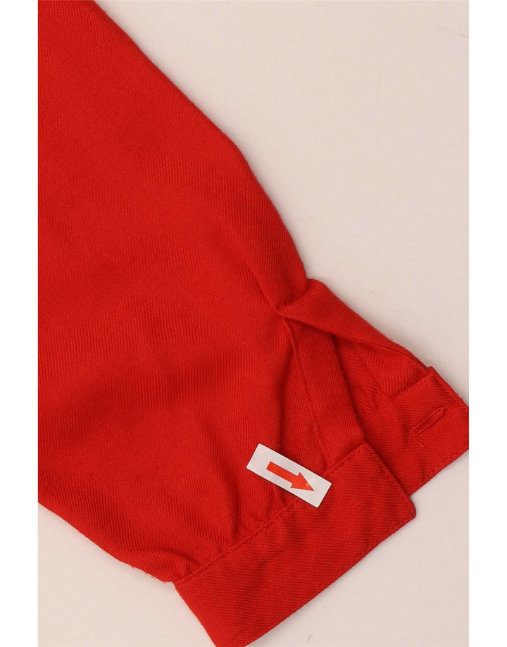 Vintage Womens Shirt Blouse IT 44 Medium Red Polyester
