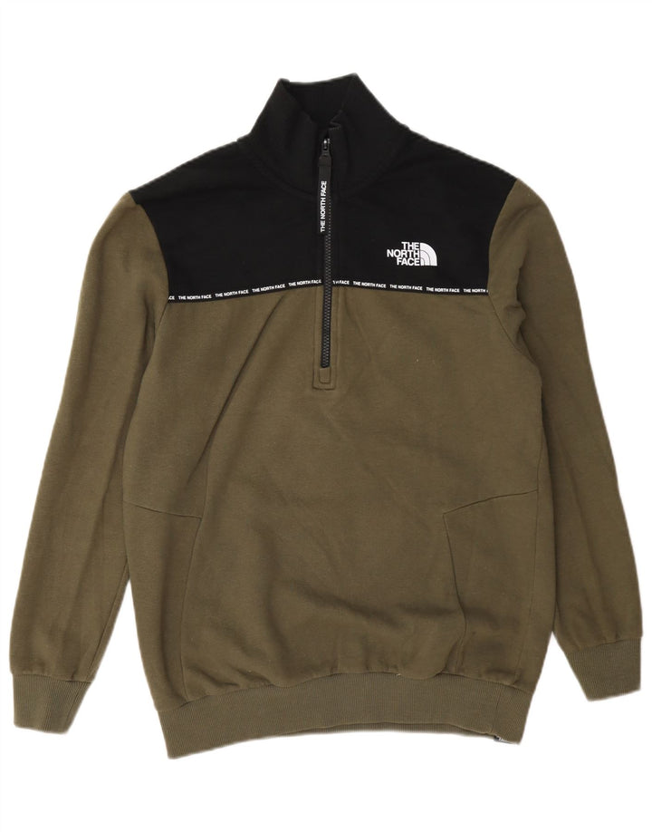 The North Face Womens Oversized Sweatshirt Jumper UK 10 Small Khaki