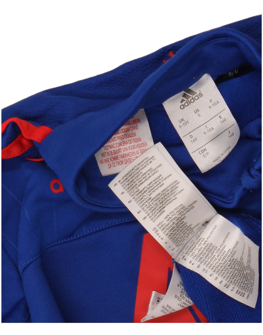 ADIDAS Boys Climacool Graphic Pullover Tracksuit Top 9-10 Years Blue