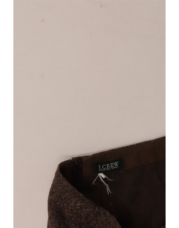 J. Crew Womens Midi Skirt W28 Medium Brown Flecked
