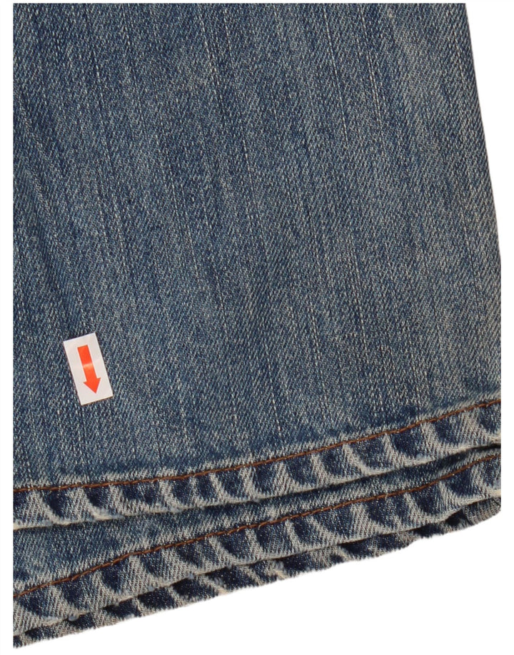 J. Crew Mens Relaxed Fit Straight Jeans W36 L32 Blue Cotton