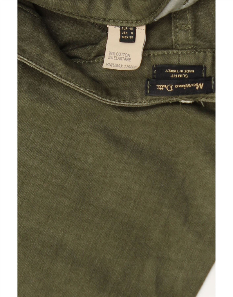 MASSIMO DUTTI Womens Slim Jeans EU 40 Medium W30 L29 Khaki Cotton Vintage Massimo Dutti and Second-Hand Massimo Dutti from Messina Hembry 
