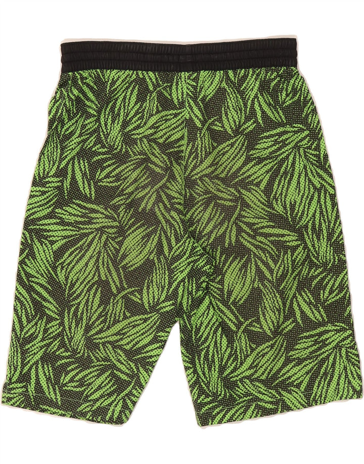 NIKE Boys Abstract Sport Shorts 12-13 Years Large Green Vintage Nike and Second-Hand Nike from Messina Hembry 