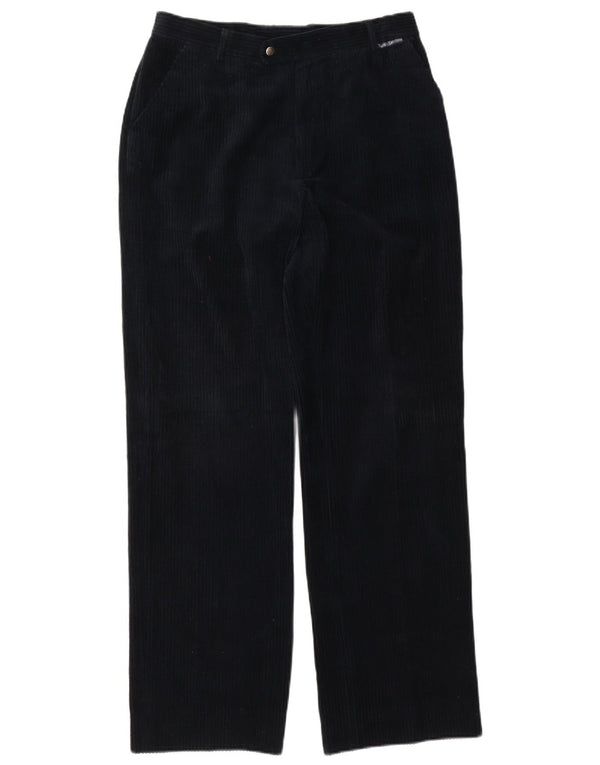 Sergio Tacchini Mens Corduroy Trousers IT 50 Large W32 L32 Navy Blue