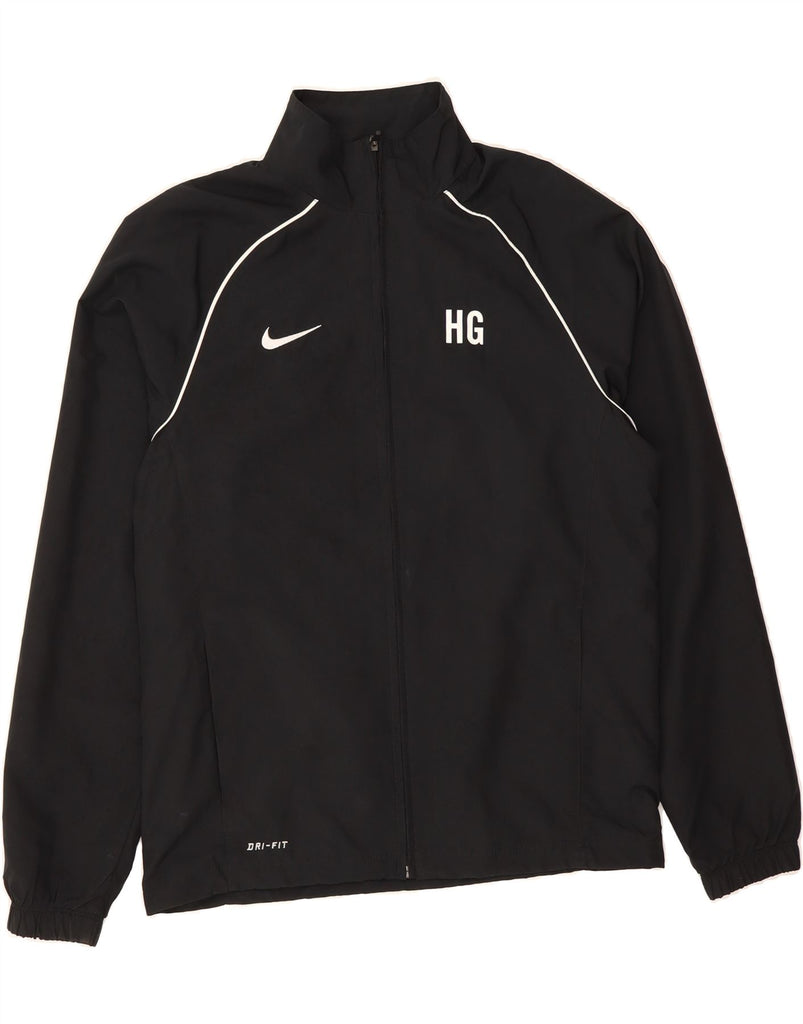 NIKE Mens Dri Fit Tracksuit Top Jacket Medium Black Polyester Vintage Nike and Second-Hand Nike from Messina Hembry 