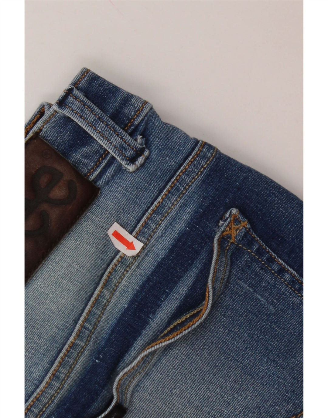 LEE Mens Macky Straight Jeans W36 L29 Blue Cotton