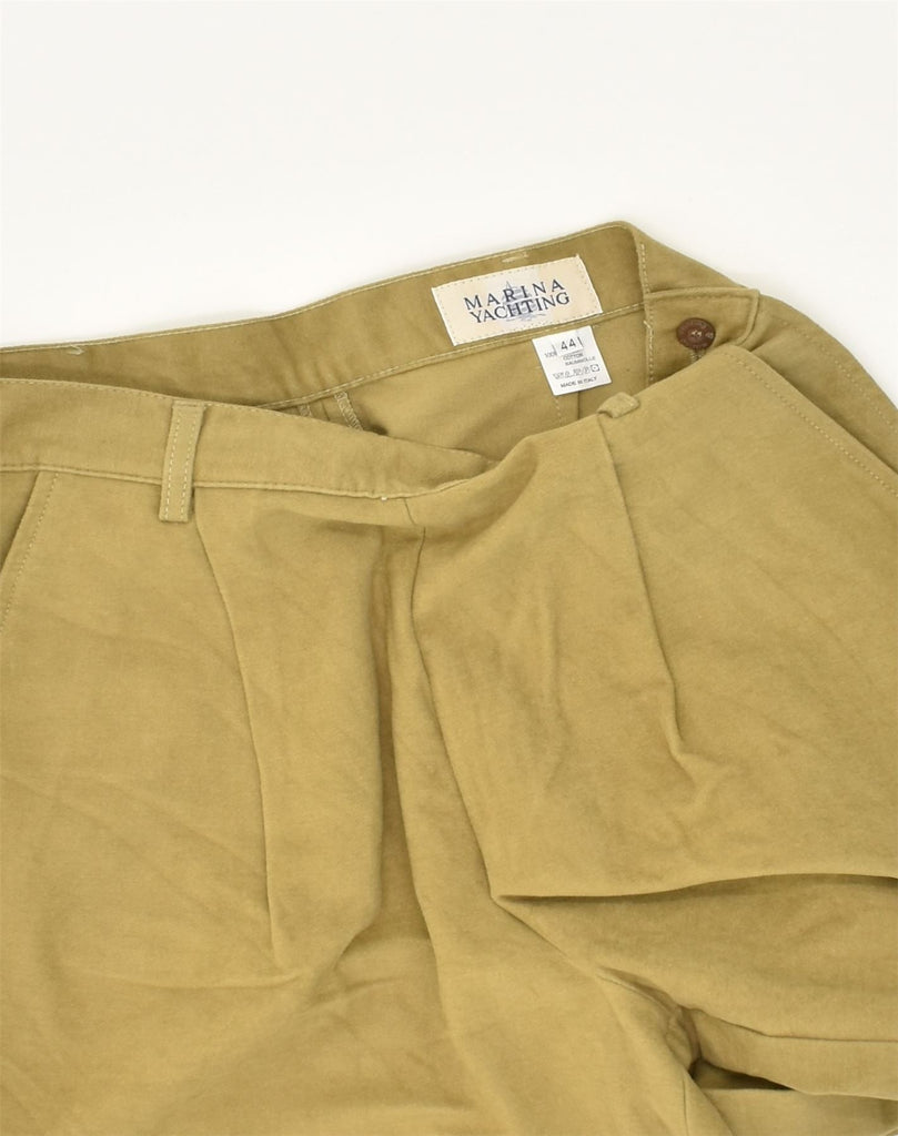 MARINA YACHTING Womens Casual Shorts IT 44 Medium W26  Khaki Cotton | Vintage Marina Yachting | Thrift | Second-Hand Marina Yachting | Used Clothing | Messina Hembry 