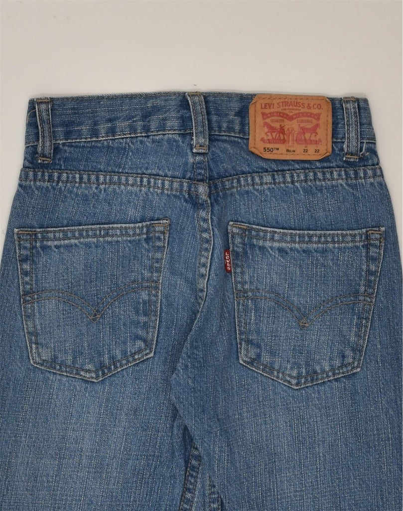 LEVI'S Boys 550 Relaxed Fit Loose Jeans 7-8 Years W22 L22  Blue Cotton | Vintage Levi's | Thrift | Second-Hand Levi's | Used Clothing | Messina Hembry 