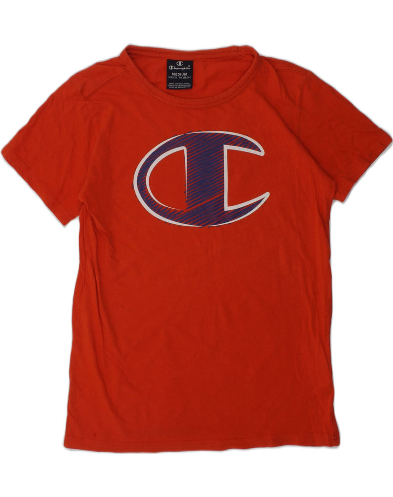 CHAMPION Boys Graphic T-Shirt Top 9-10 Years Medium Red Cotton | Vintage Champion | Thrift | Second-Hand Champion | Used Clothing | Messina Hembry 