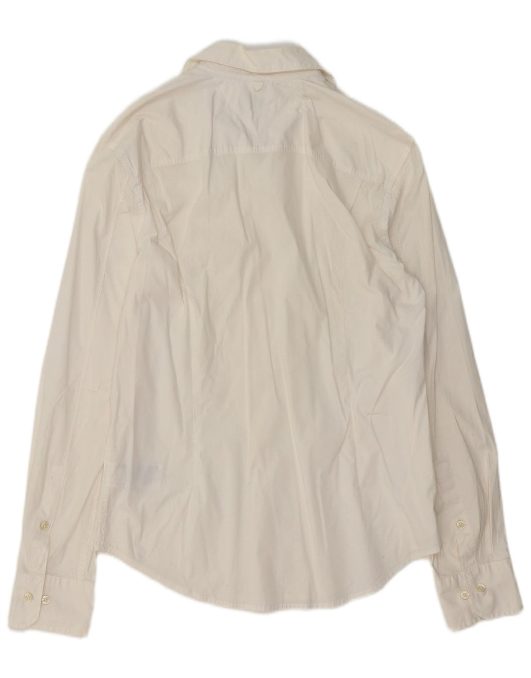 Tommy Hilfiger Mens Shirt Medium Off White Cotton