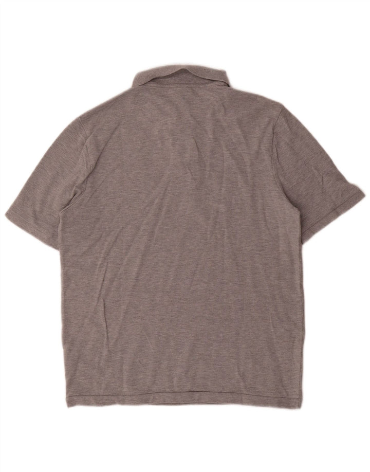 Nike Mens Polo Shirt Medium Grey Flecked Cotton