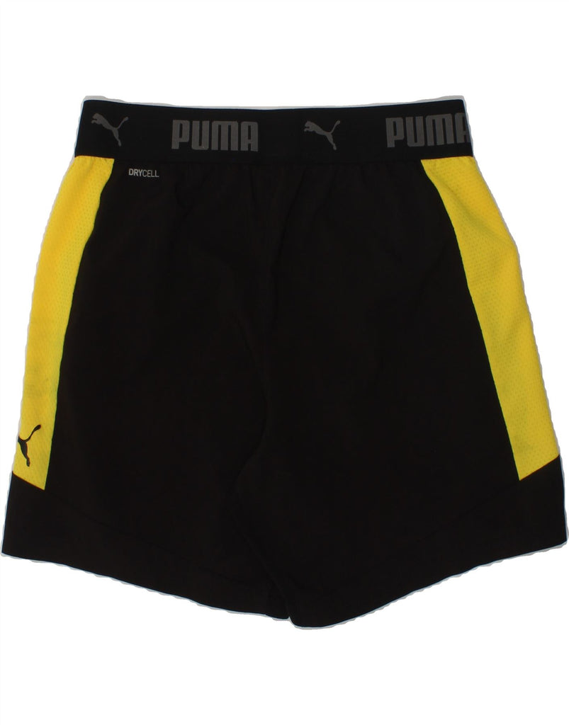 PUMA Boys Sport Shorts 11-12 Years Black Polyester | Vintage Puma | Thrift | Second-Hand Puma | Used Clothing | Messina Hembry 