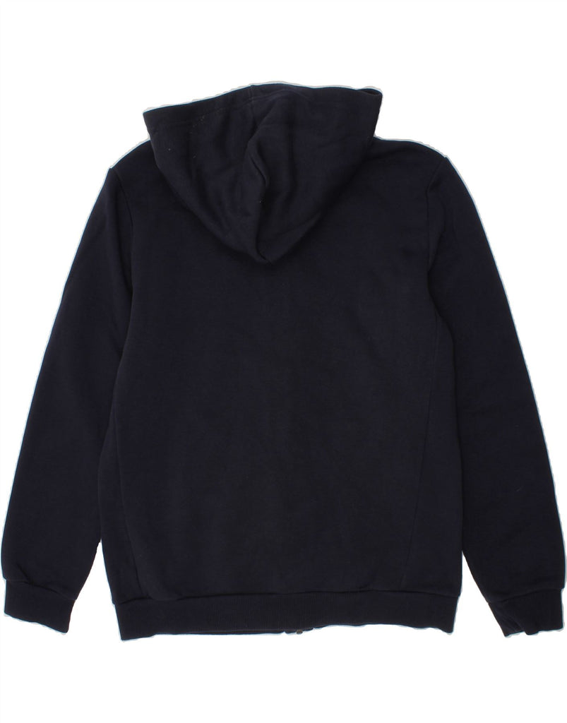 ADIDAS Boys Graphic Zip Hoodie Sweater 11-12 Years Navy Blue Cotton Vintage Adidas and Second-Hand Adidas from Messina Hembry 
